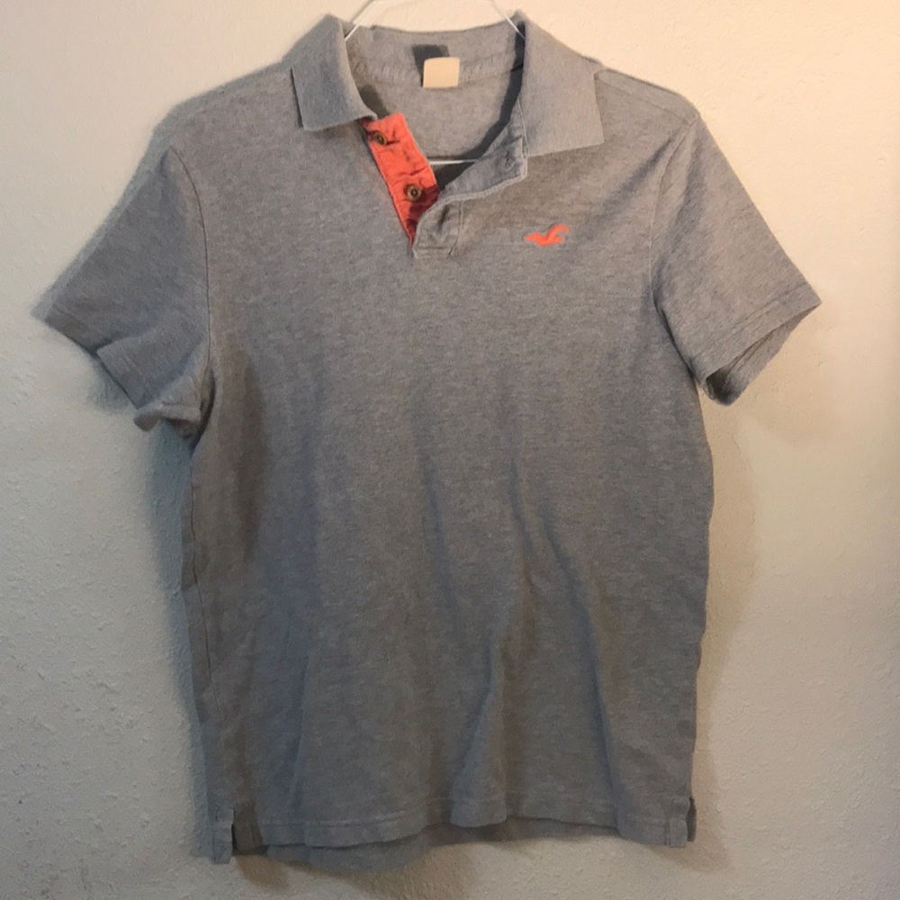 Grey Hollister Polo